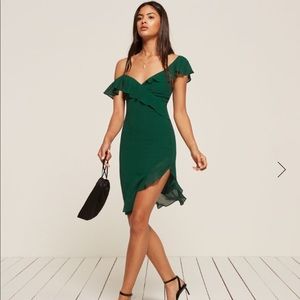 NWT Reformation Adora Dress in Spruce
